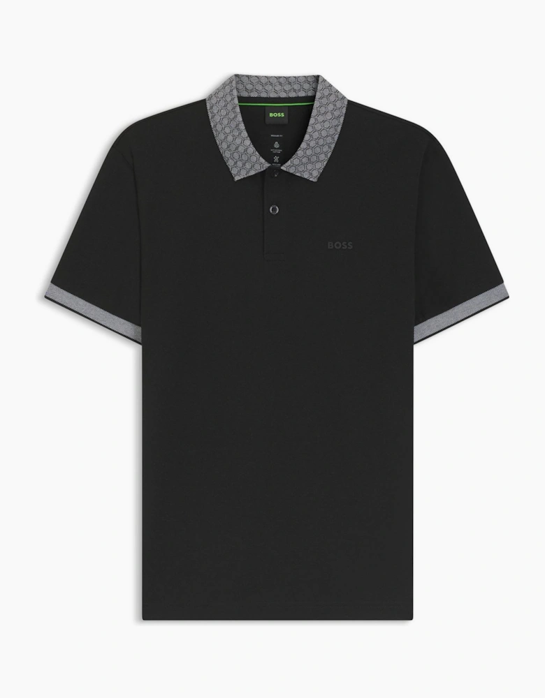 Wordmark Collared Neck Short Sleeve Regular Fit Polo Shirt