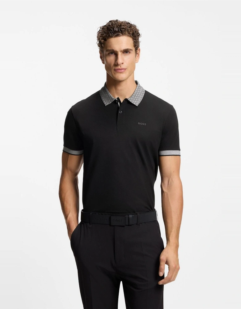 Wordmark Collared Neck Short Sleeve Regular Fit Polo Shirt