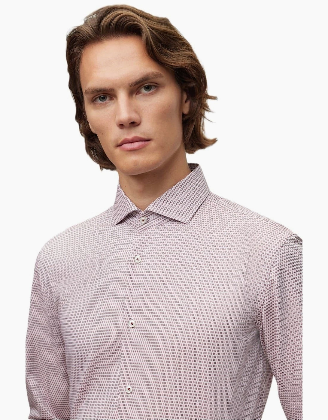 Spread Collar Long Sleeve Regular Fit Shirt