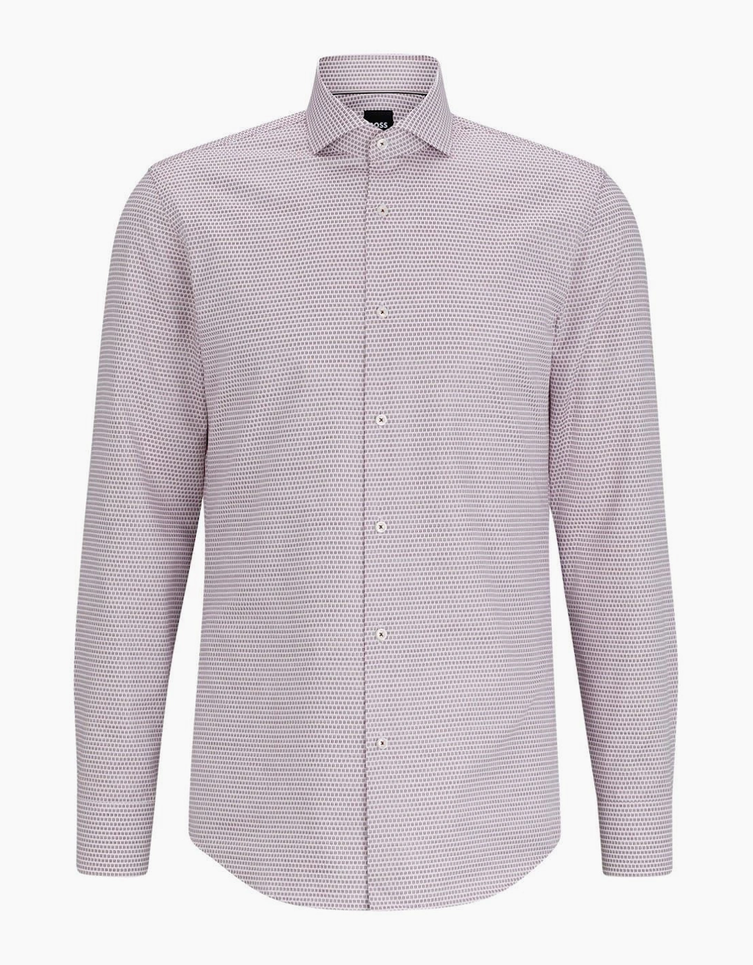 Spread Collar Long Sleeve Regular Fit Shirt