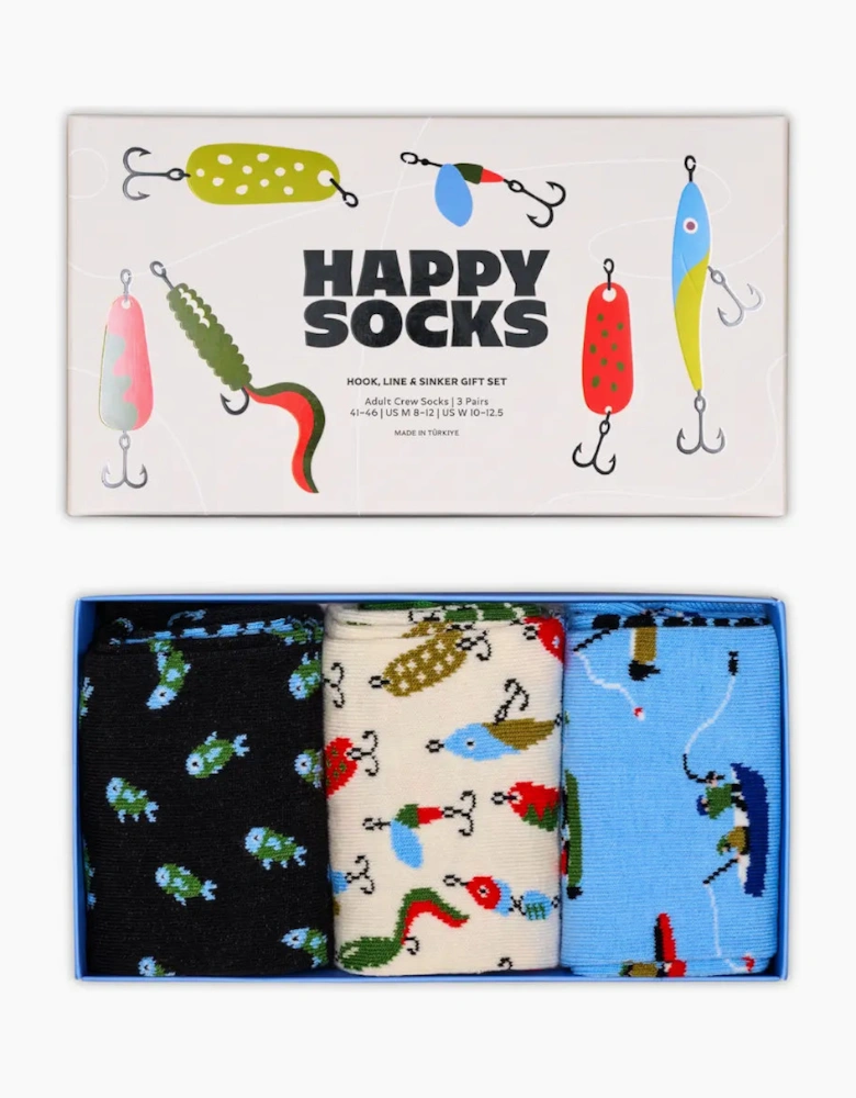 3-Pack Hook, Line, Sinker Socks Gift Set