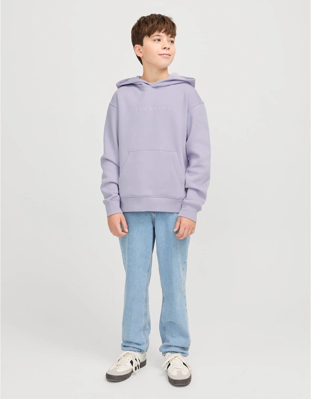 Star Lettering Hooded Neck Sweatshirt