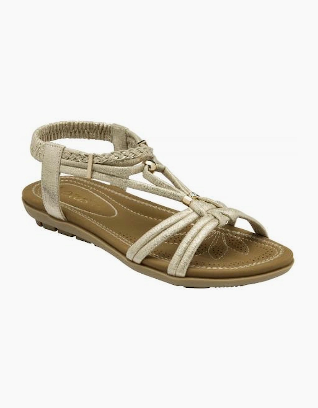 Lotus Domenica ladies sandal in Gold