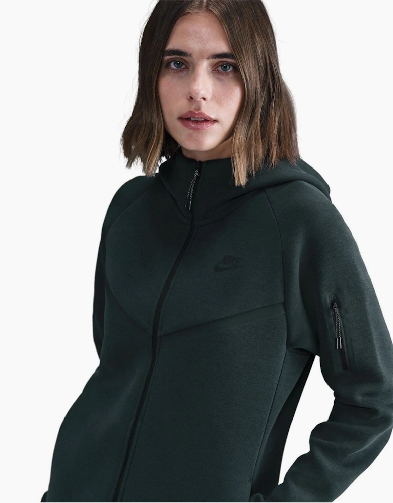 Tech Solid Patterned Hooded Neck Jacket