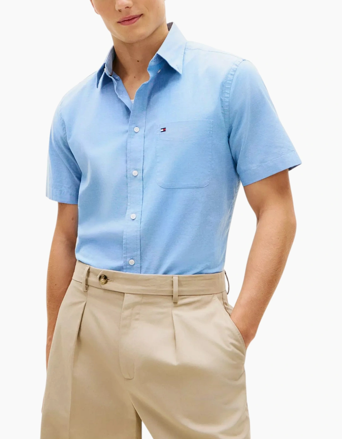 TOMMY HILFIGER Mens Shirt Oxford Summer Top
