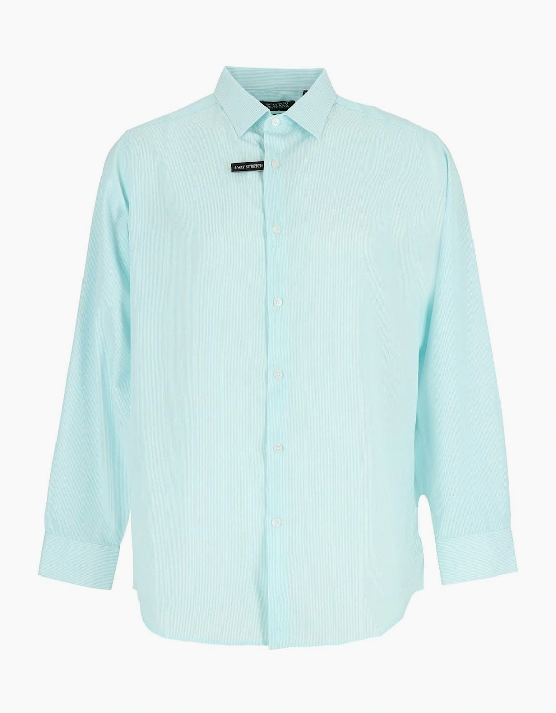 Scotch & Soda Scotch & Soda Men's Pattern Long Sleeve Shirt Collar Shirt - Blue