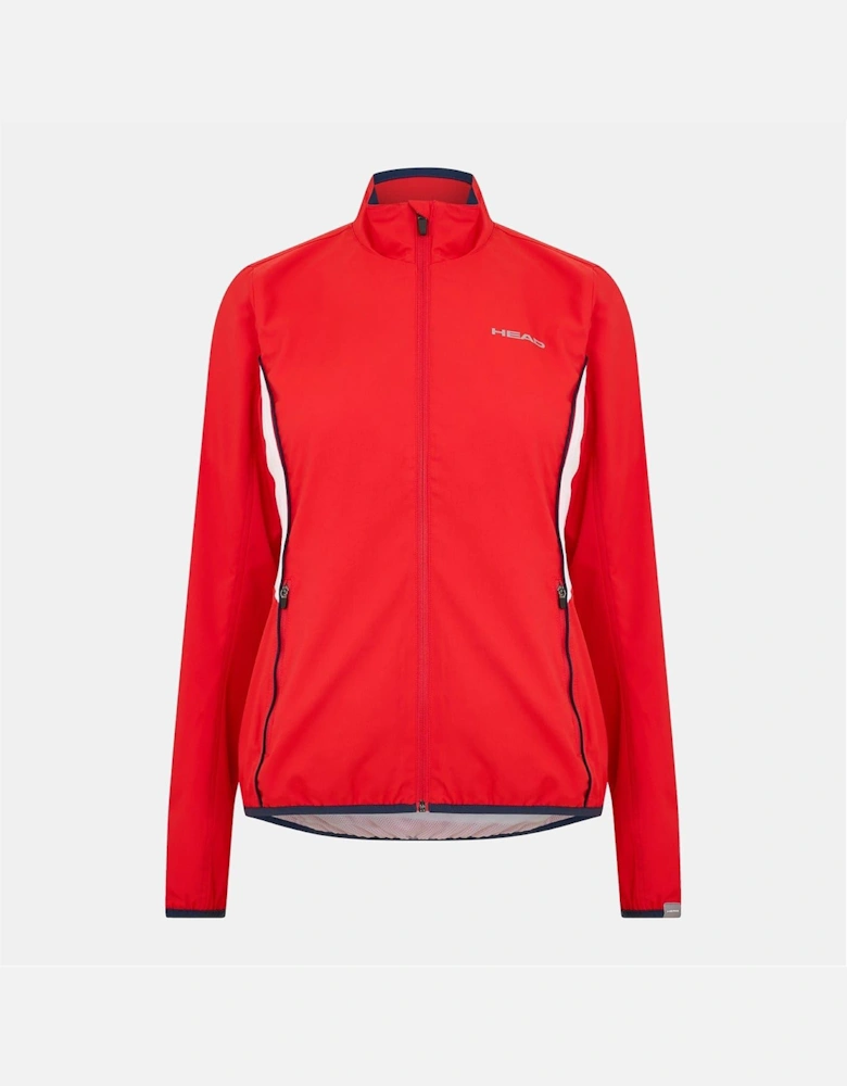 Club Solid Patterned Full Zipper Track Jacket with Logo
