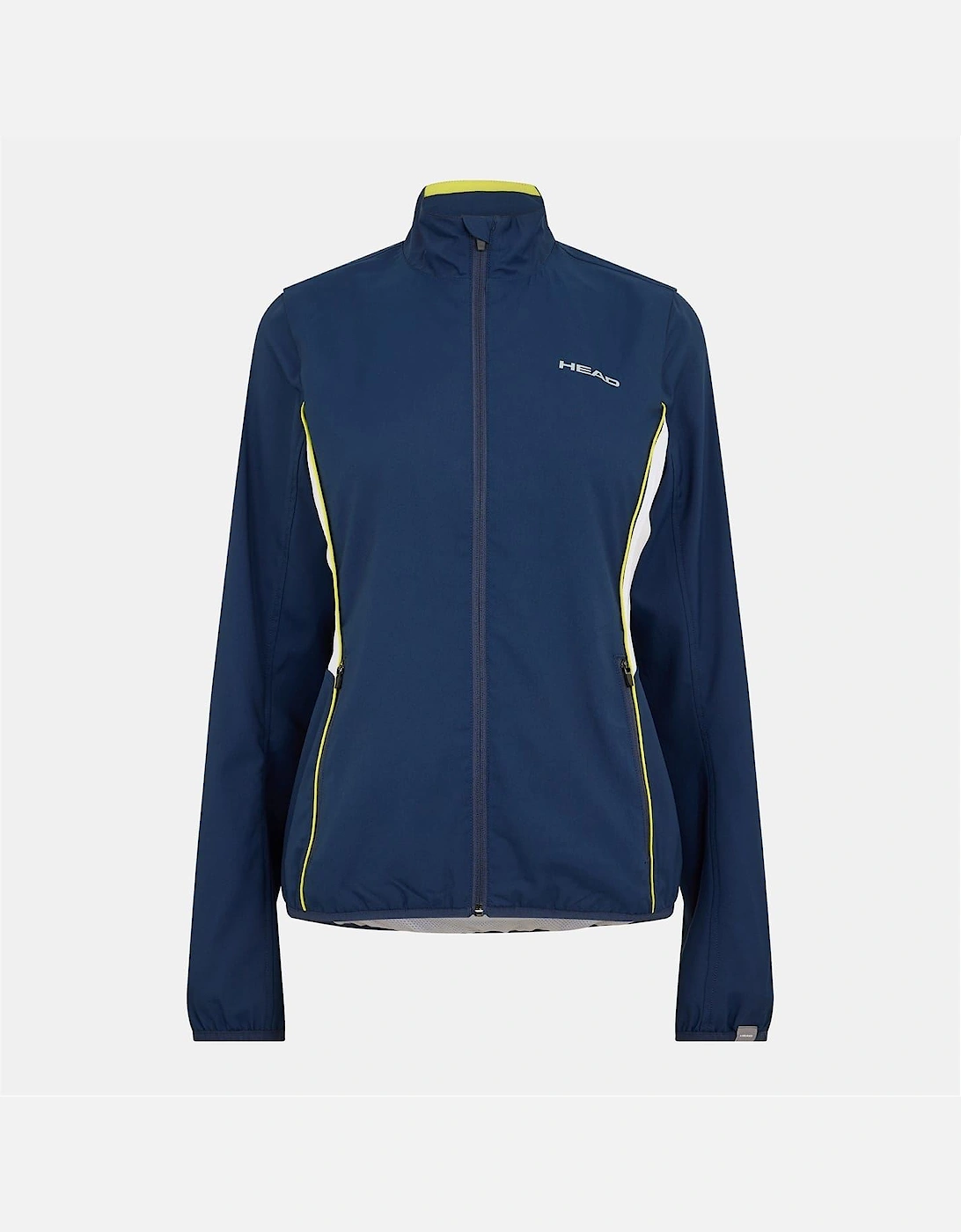 Club Solid Patterned Full Zipper Track Jacket with Logo