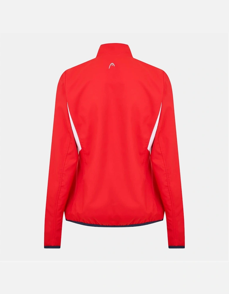 Club Solid Patterned Full Zipper Track Jacket with Logo