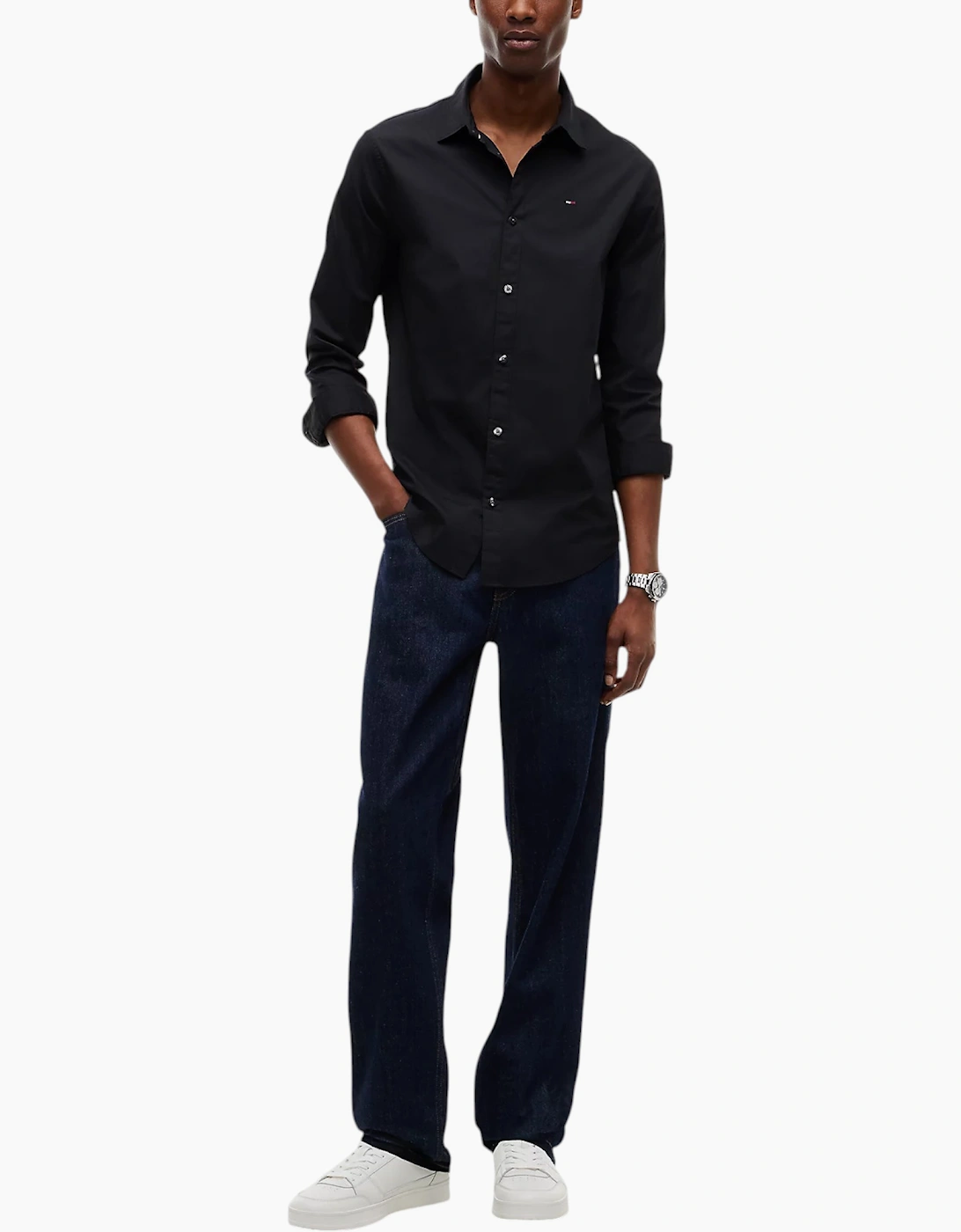 Tommy Hilfiger Mens Shirts Oxford Cotton Top
