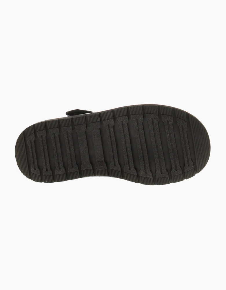 Princess Stardust Girls School Shoes Heartful black UK Size