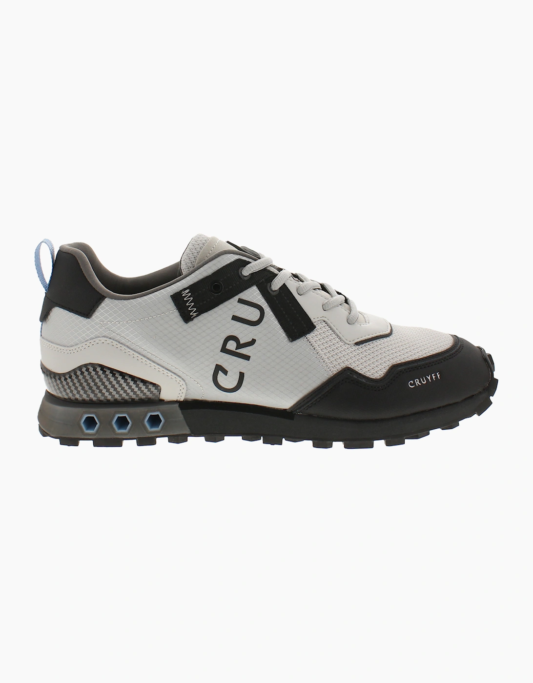 CRUYFF Mens Trainers Superbia Hex-Tech Lace Up mid grey black UK Size