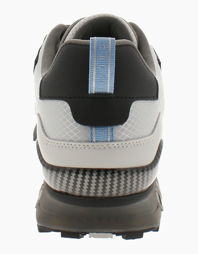 CRUYFF Mens Trainers Superbia Hex-Tech Lace Up mid grey black UK Size