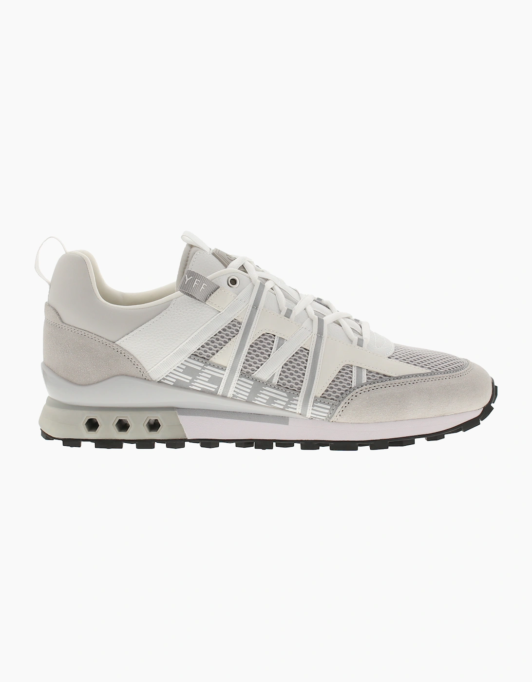 CRUYFF Mens Trainers Fearia Futura Lace Up white silver UK Size