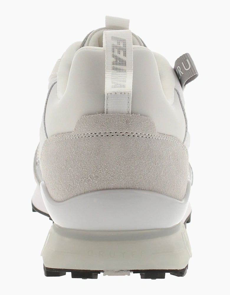 CRUYFF Mens Trainers Fearia Futura Lace Up white silver UK Size