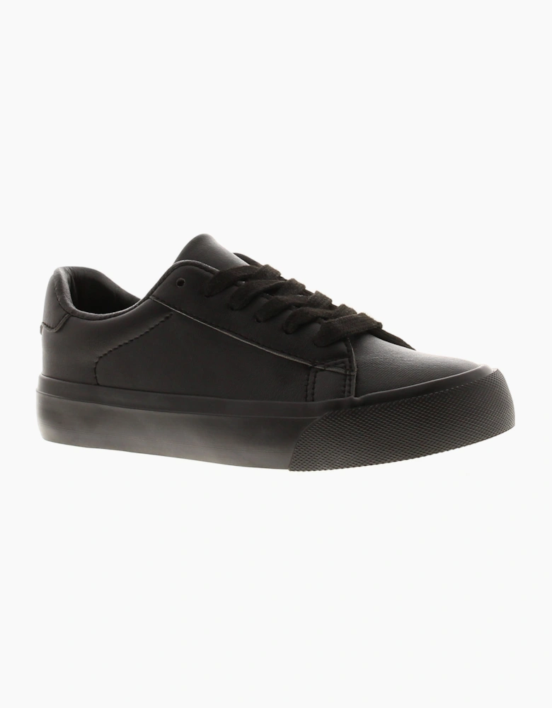 Rockstorm Boys School Plimsolls Pumps Joseph Jnr Lace Up black UK Size