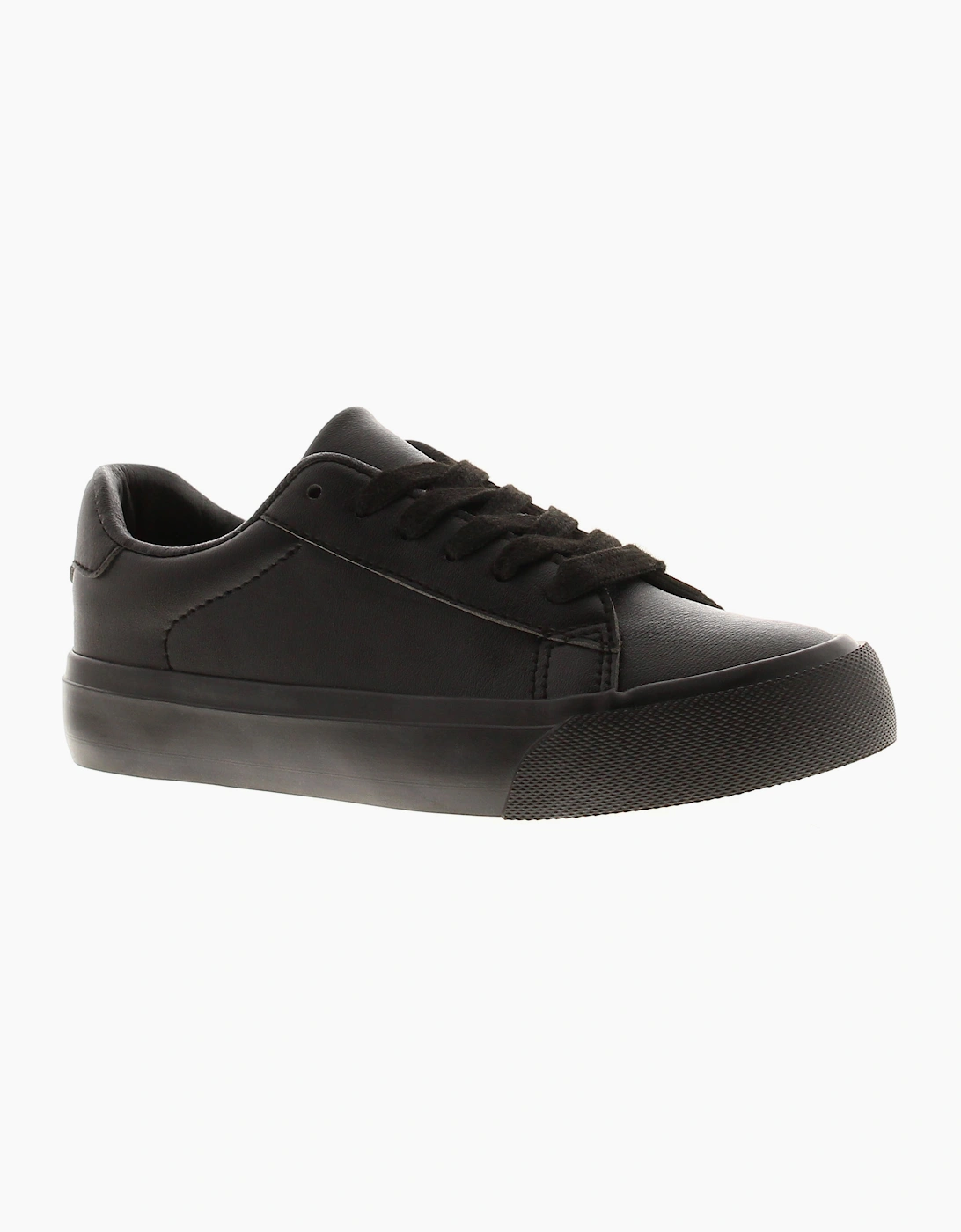 Rockstorm Boys School Plimsolls Pumps Joseph Jnr Lace Up black UK Size
