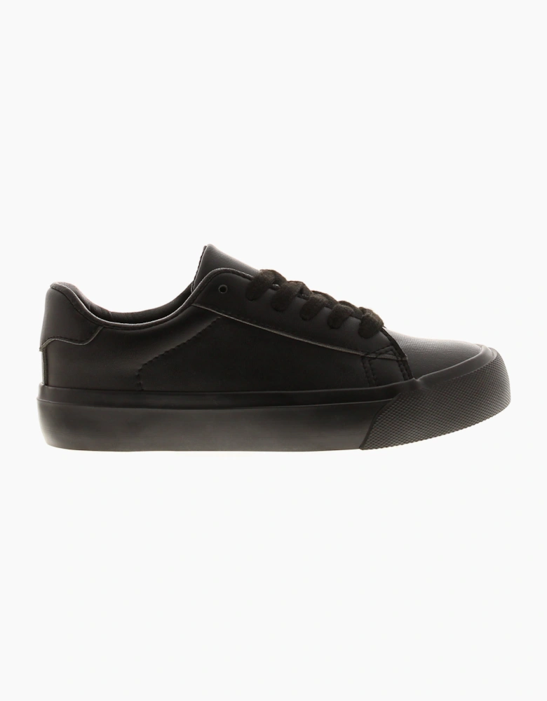 Rockstorm Boys School Plimsolls Pumps Joseph Jnr Lace Up black UK Size
