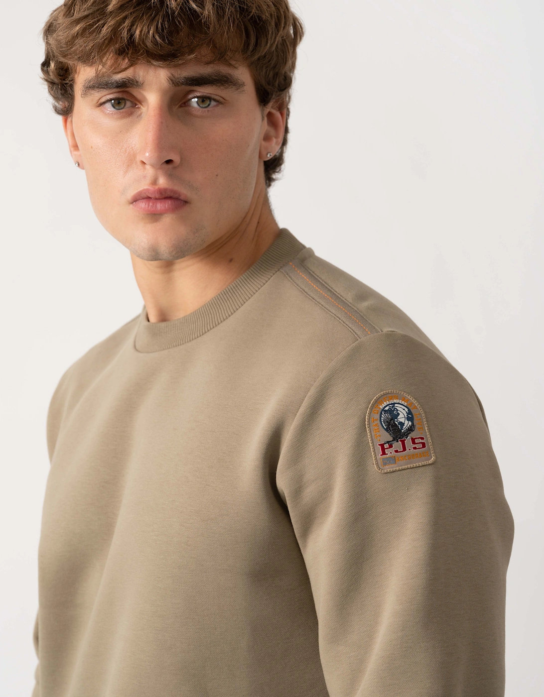 Parajumpers K2 Mens Sweatshirt - Muted Khaki 136