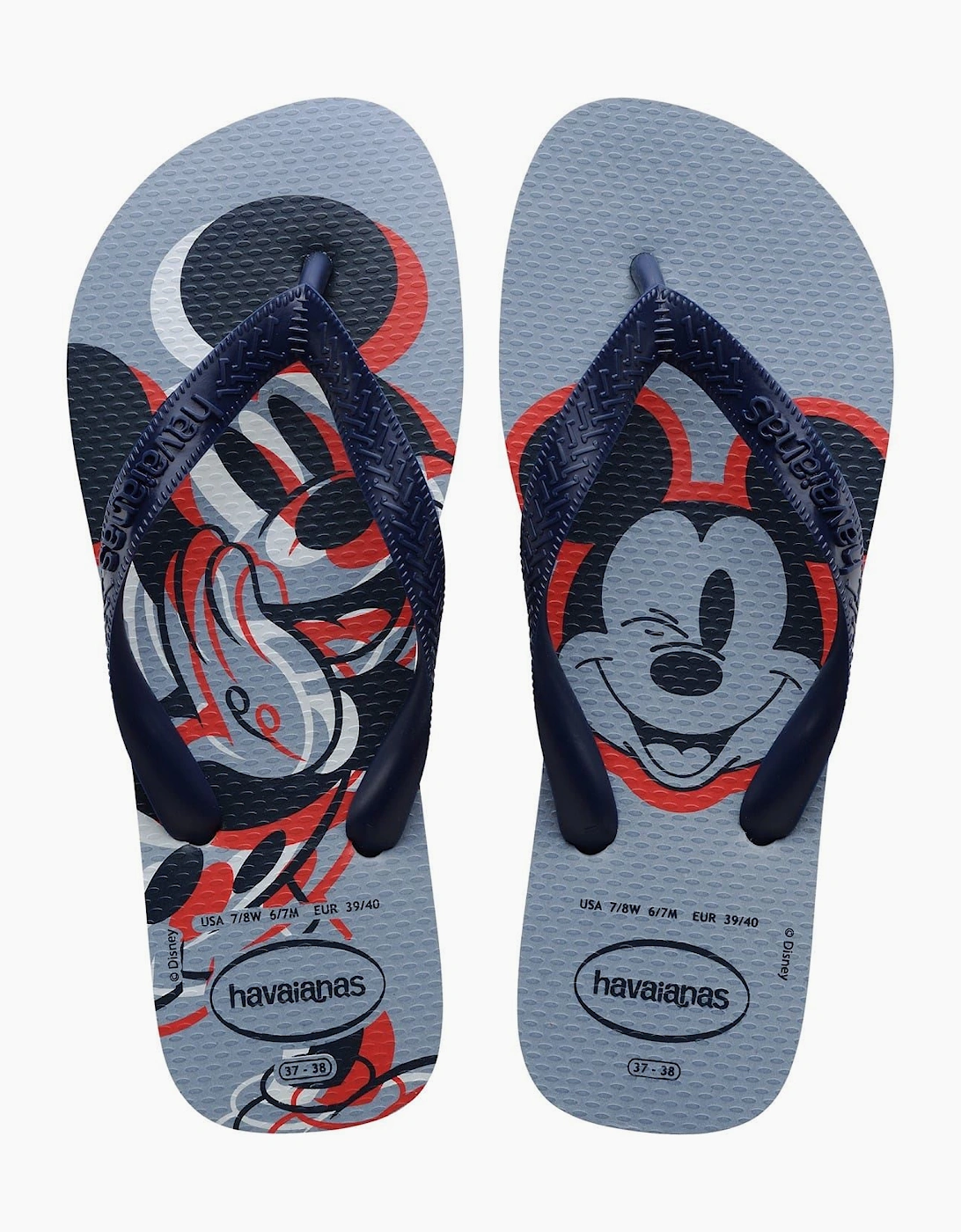 Mickey Mouse Graphic Flip Flops