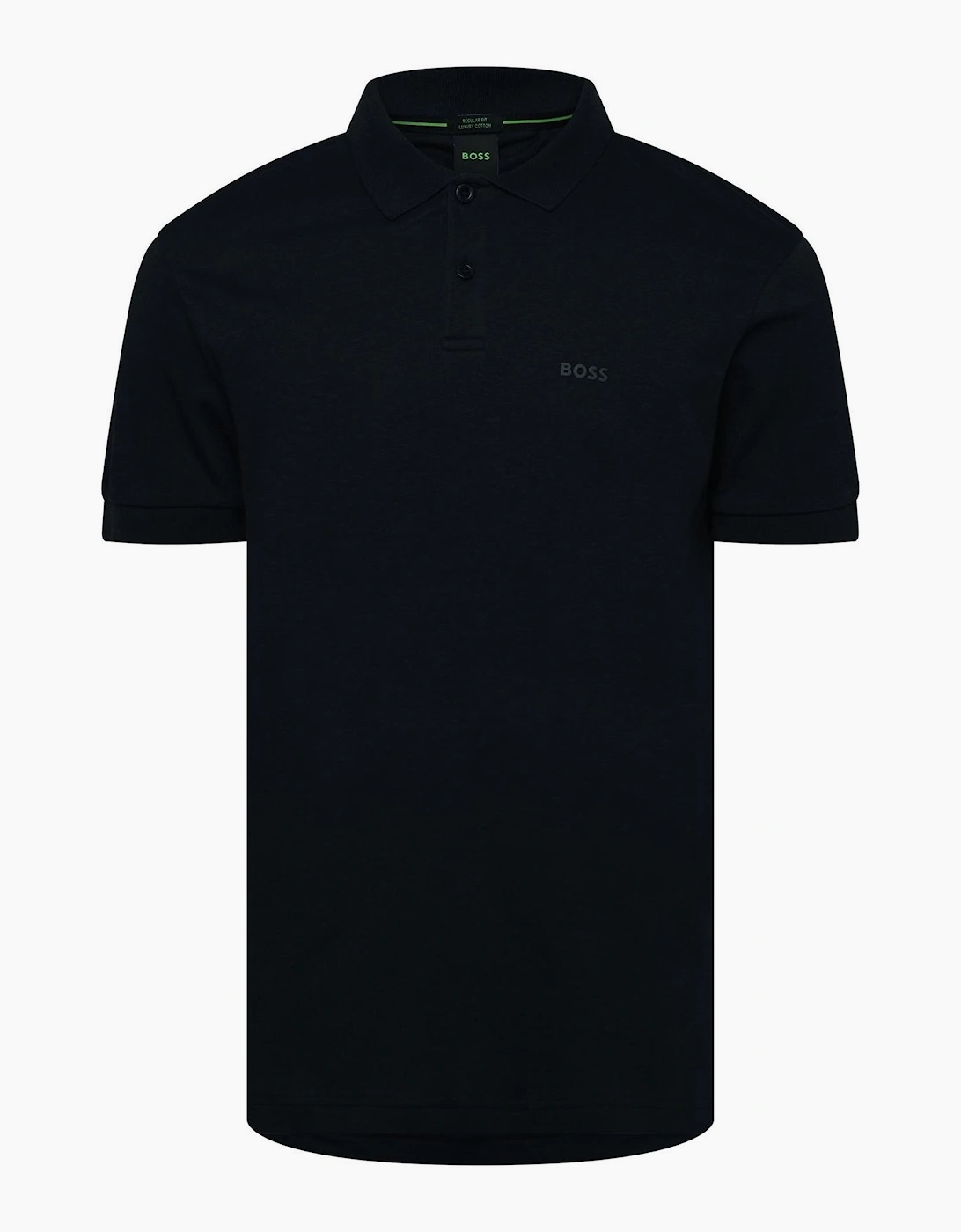 Wordmark Collared Neck Short Sleeve Polo Shirt