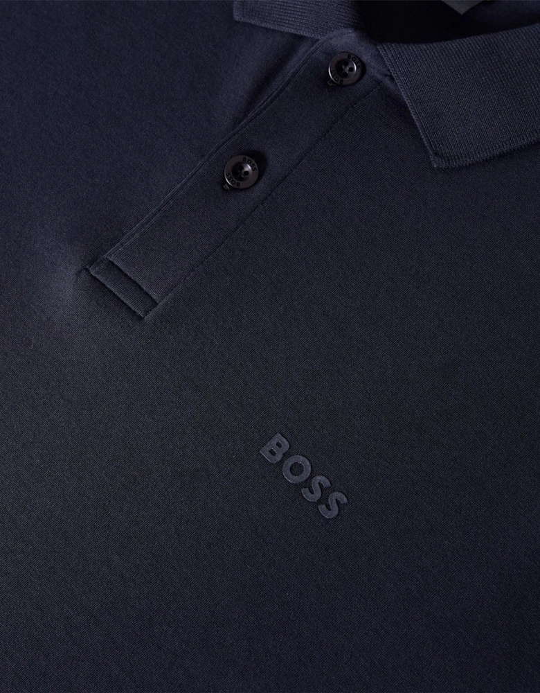 Wordmark Collared Neck Short Sleeve Polo Shirt
