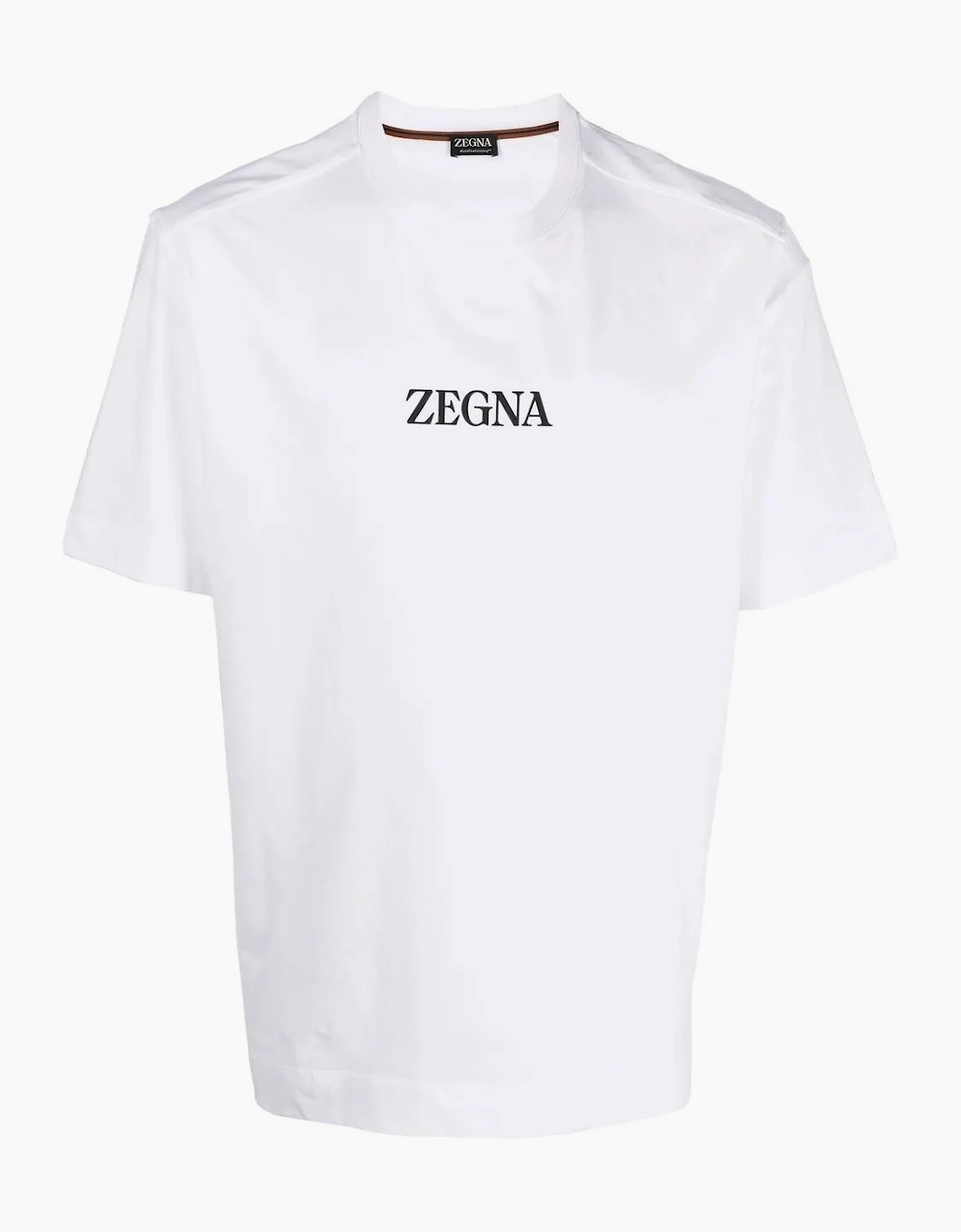 Zegna Logo Print T-Shirt White