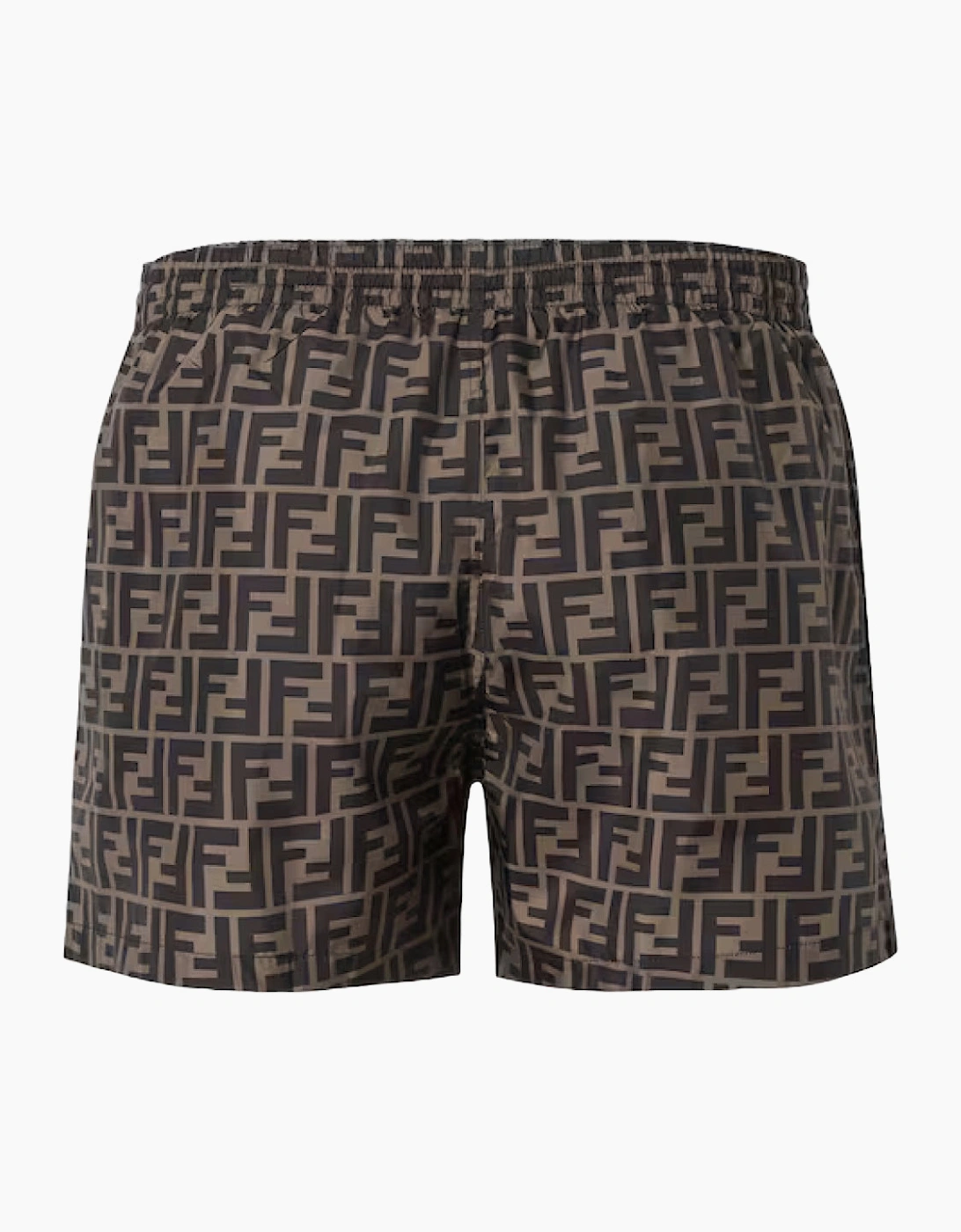 Fendi FF Print Swim Shorts Brown Monogram