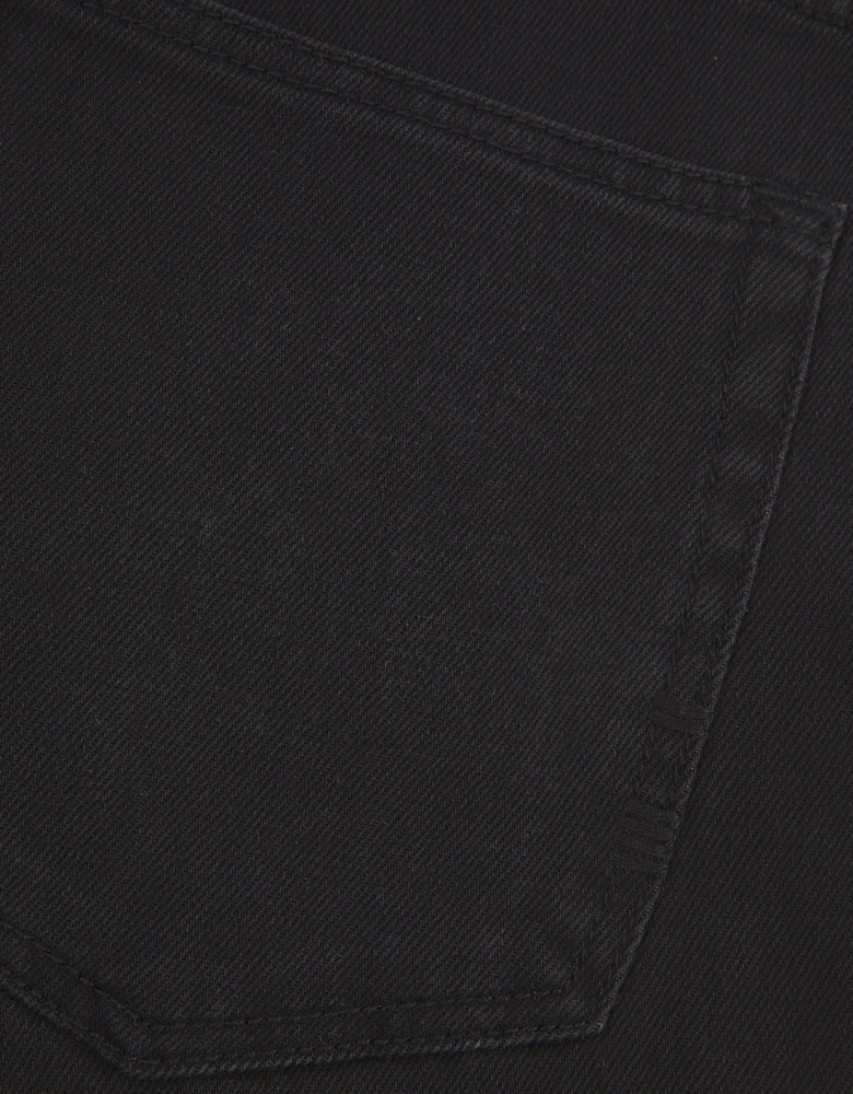 Vingt Quatre Straight Fit Washed Black Jeans