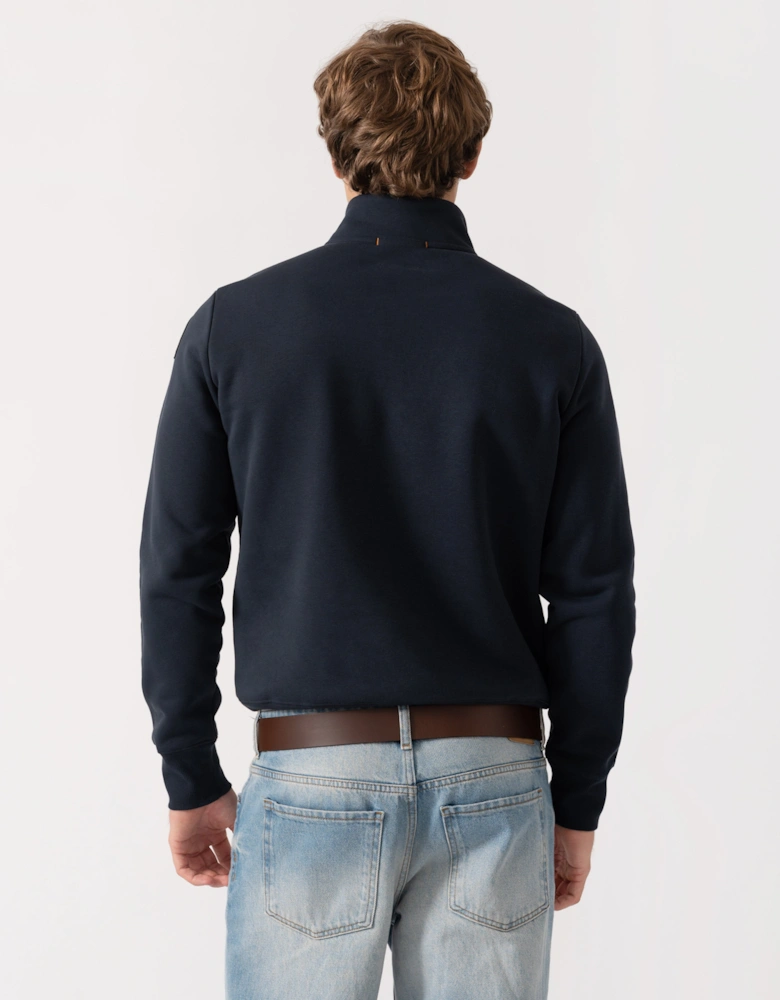 Parajumpers Broad Peak Mens Quarter Zip Sweatshirt - Blue Navy 316
