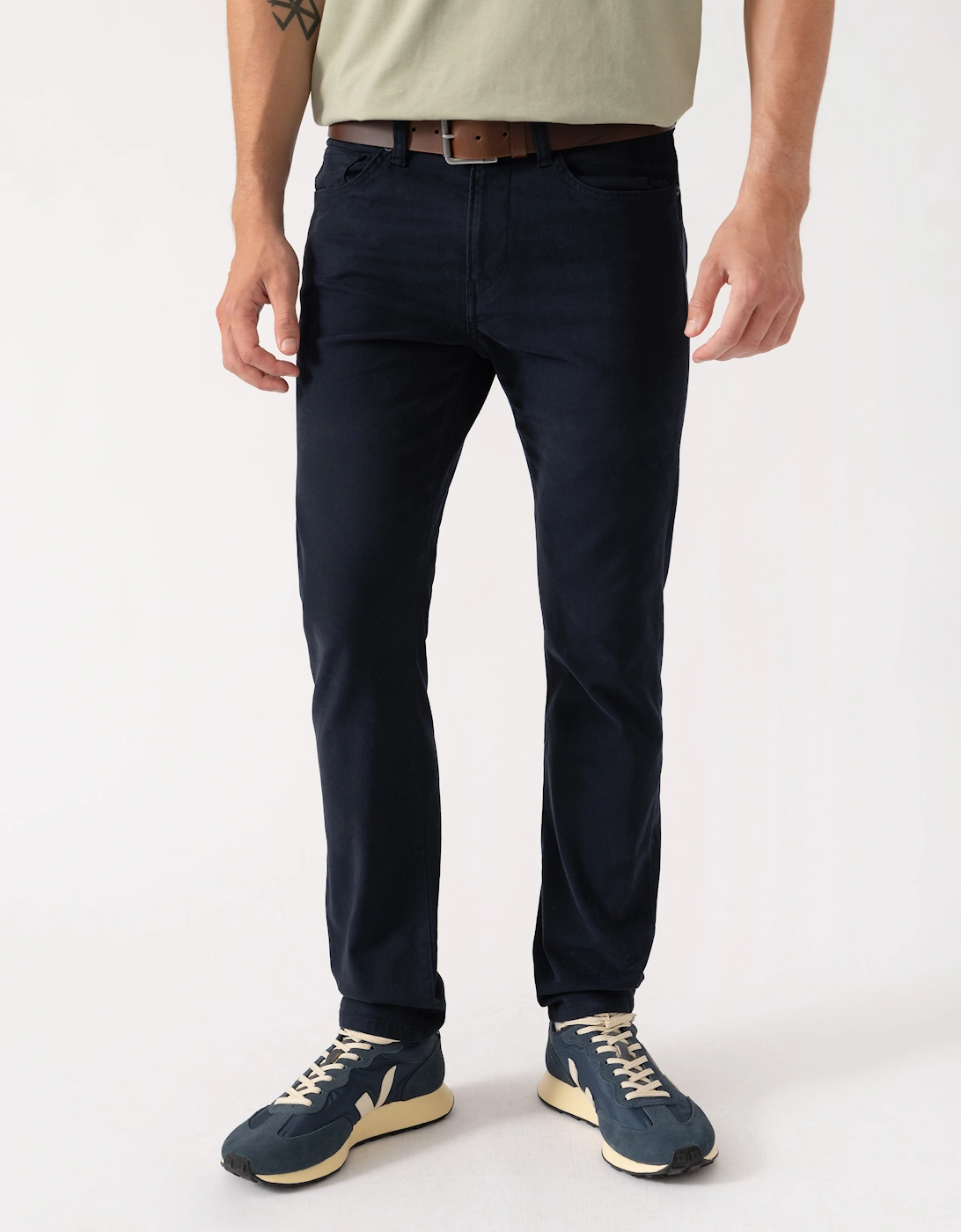 BOSS Orange Delaware Mens Trousers - Dark Blue 404