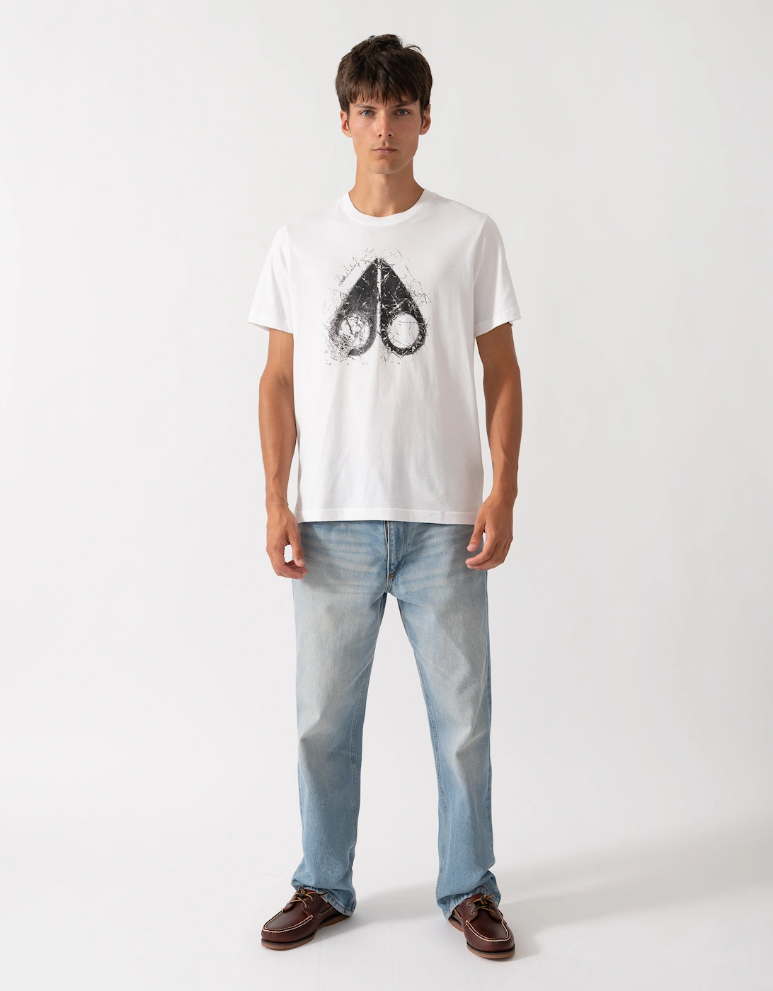 Moose Knuckles Mens Icebreak Logo T-Shirt - White 160