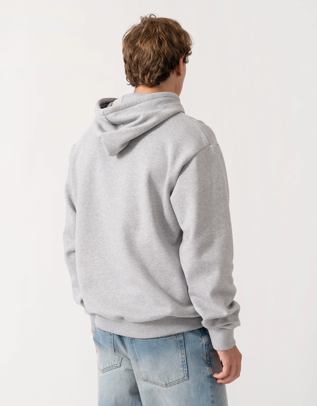 Lacoste Fleece Mens Classic Fit Hoodie - Silver Chine CCA