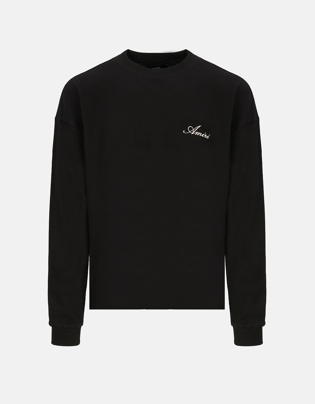 Smoking Wolf OS Waffle Crew Black