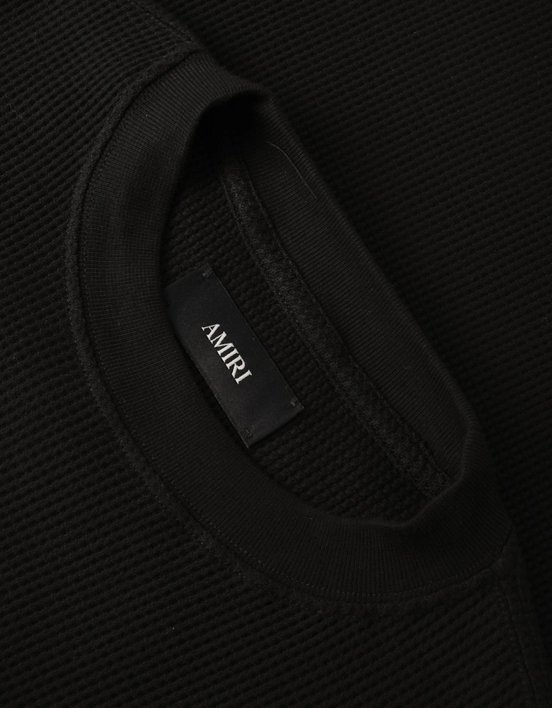 Smoking Wolf OS Waffle Crew Black