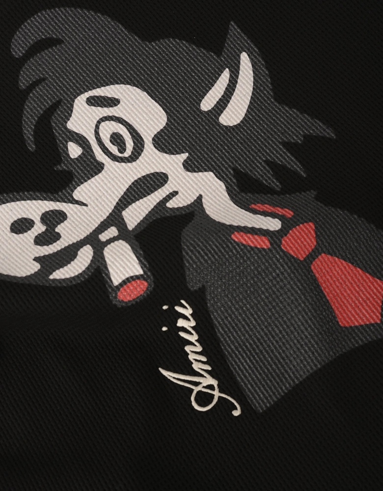 Smoking Wolf OS Waffle Crew Black