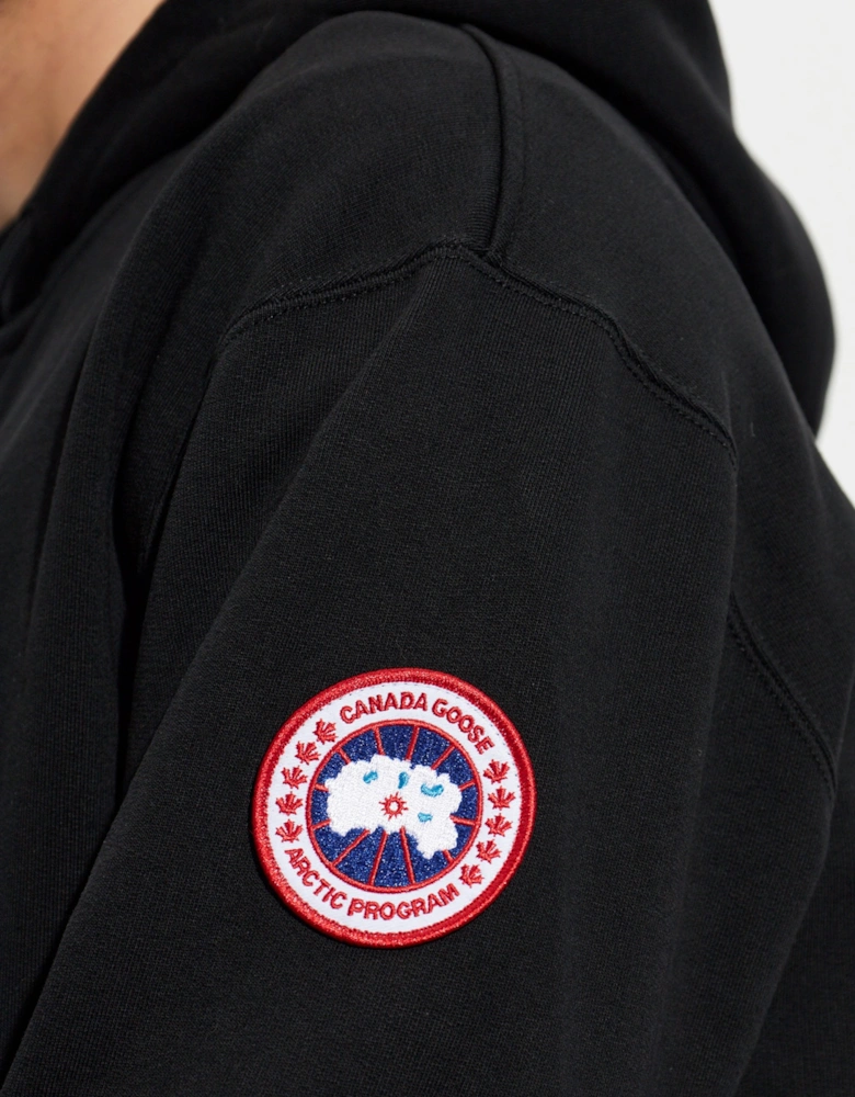 Loon Full Zip Hooded Top Black