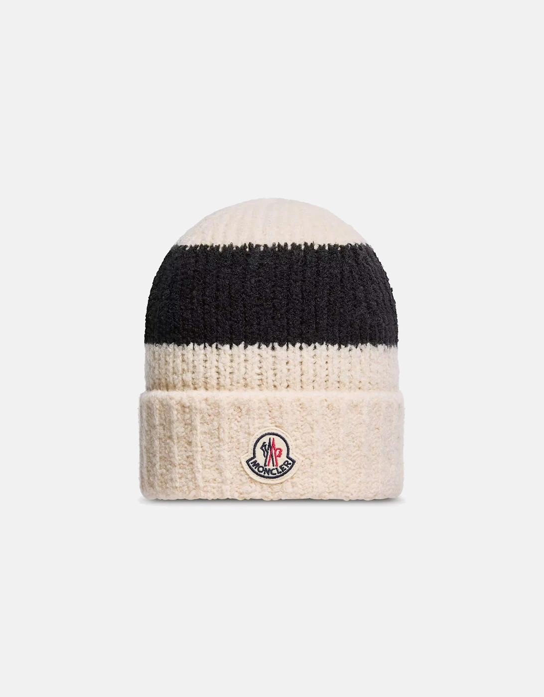 Block Stripe Hat Cream