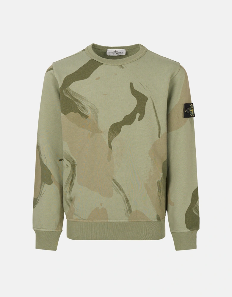 Kids Camo Sweatshirt Green