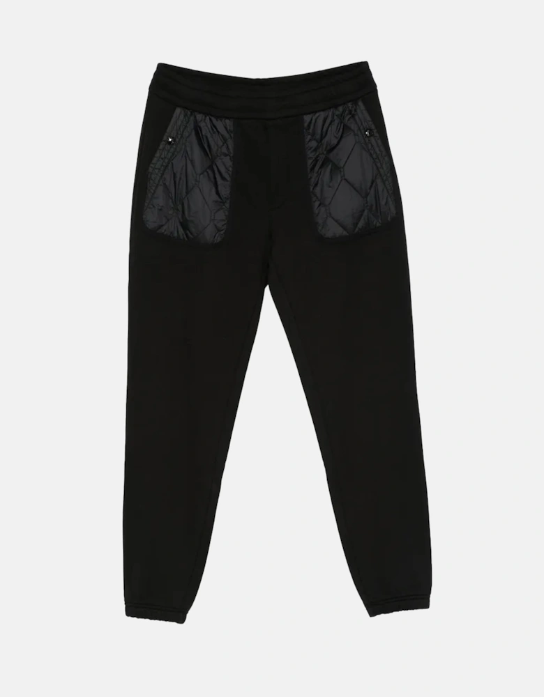 Cuffed Cotton Joggers Black