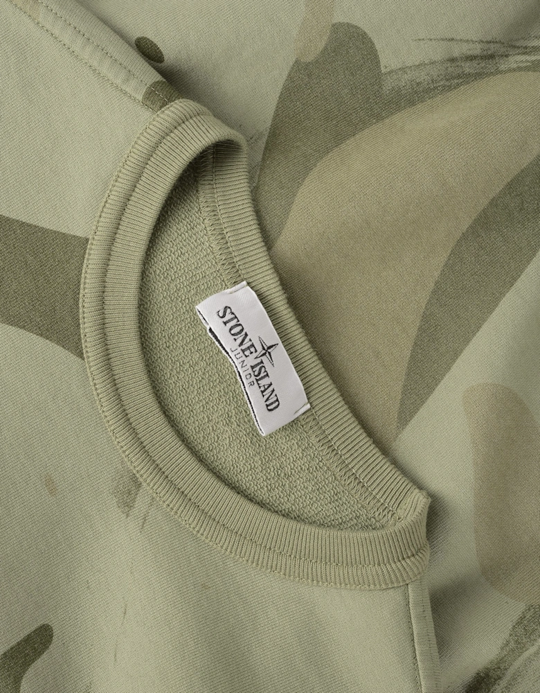 Kids Camo Sweatshirt Green