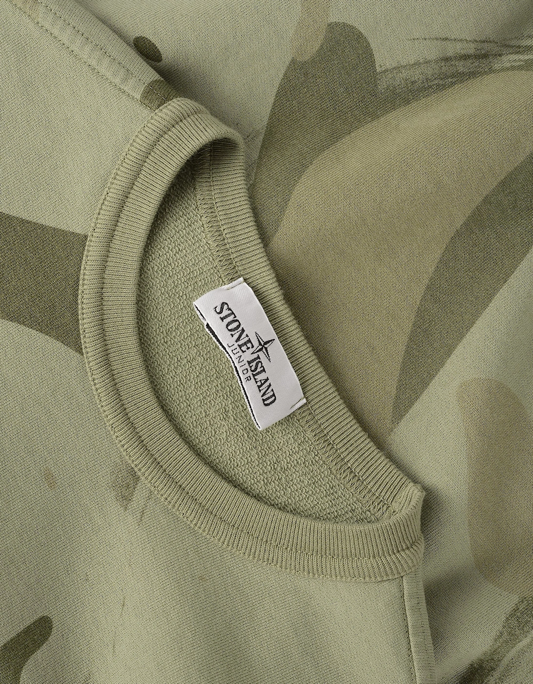 Kids Camo Sweatshirt Green
