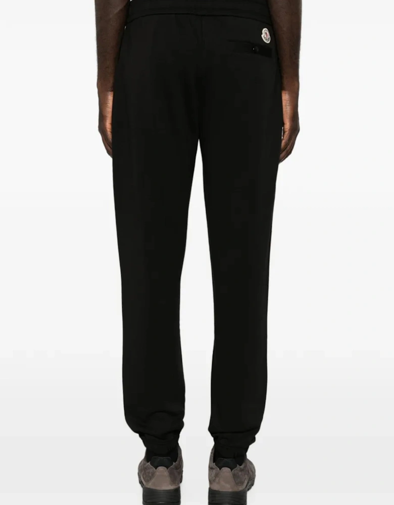 Cuffed Cotton Joggers Black
