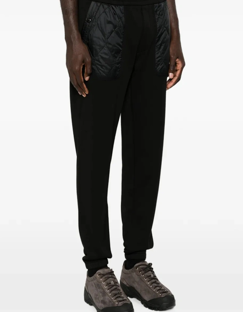 Cuffed Cotton Joggers Black