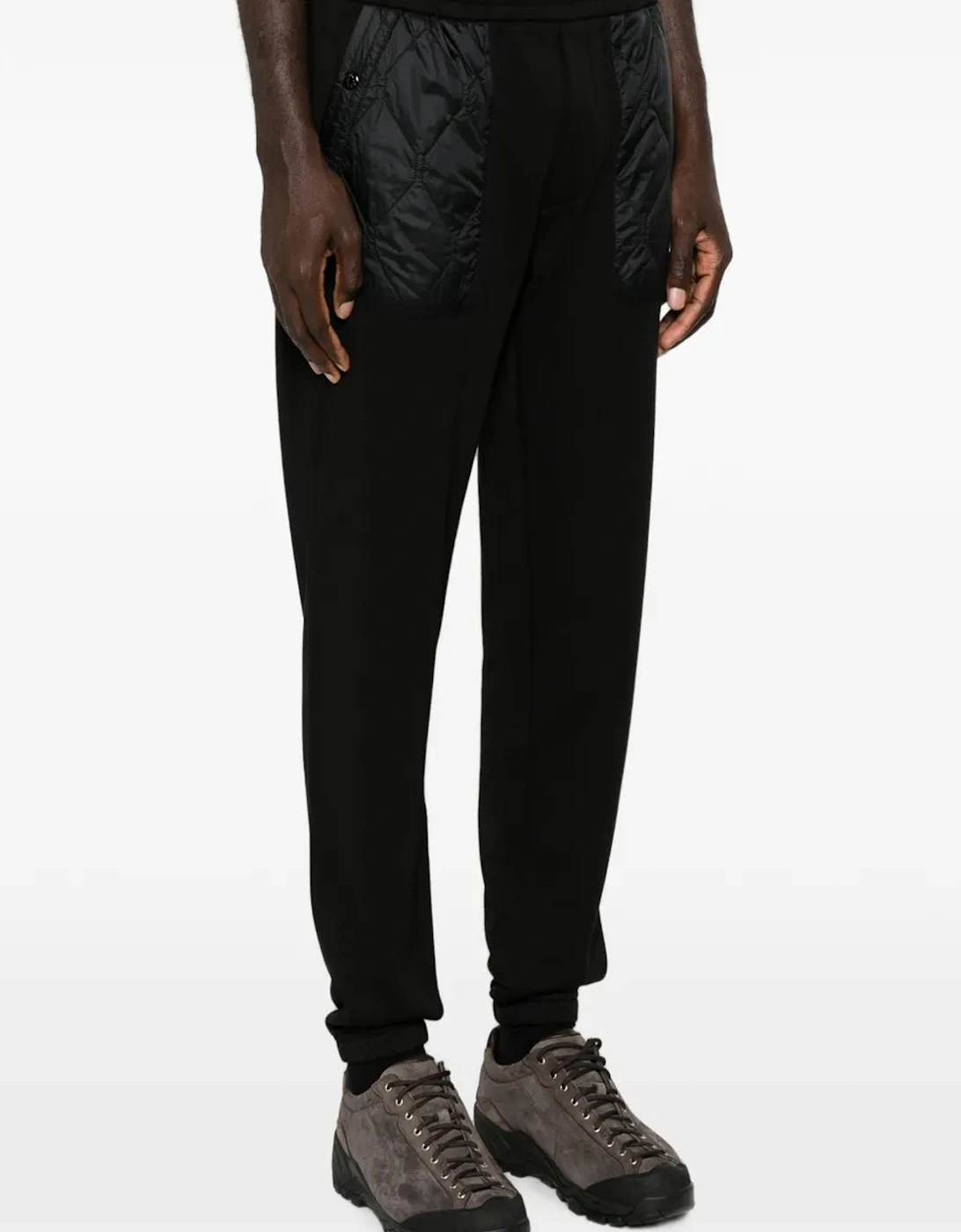 Cuffed Cotton Joggers Black