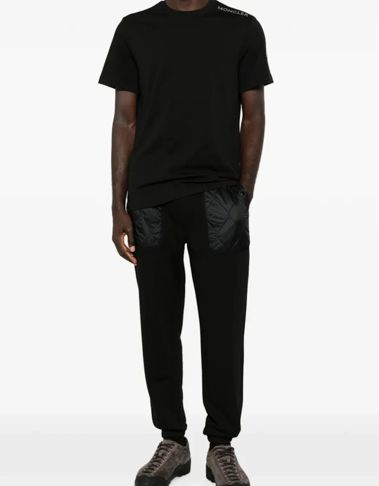 Cuffed Cotton Joggers Black
