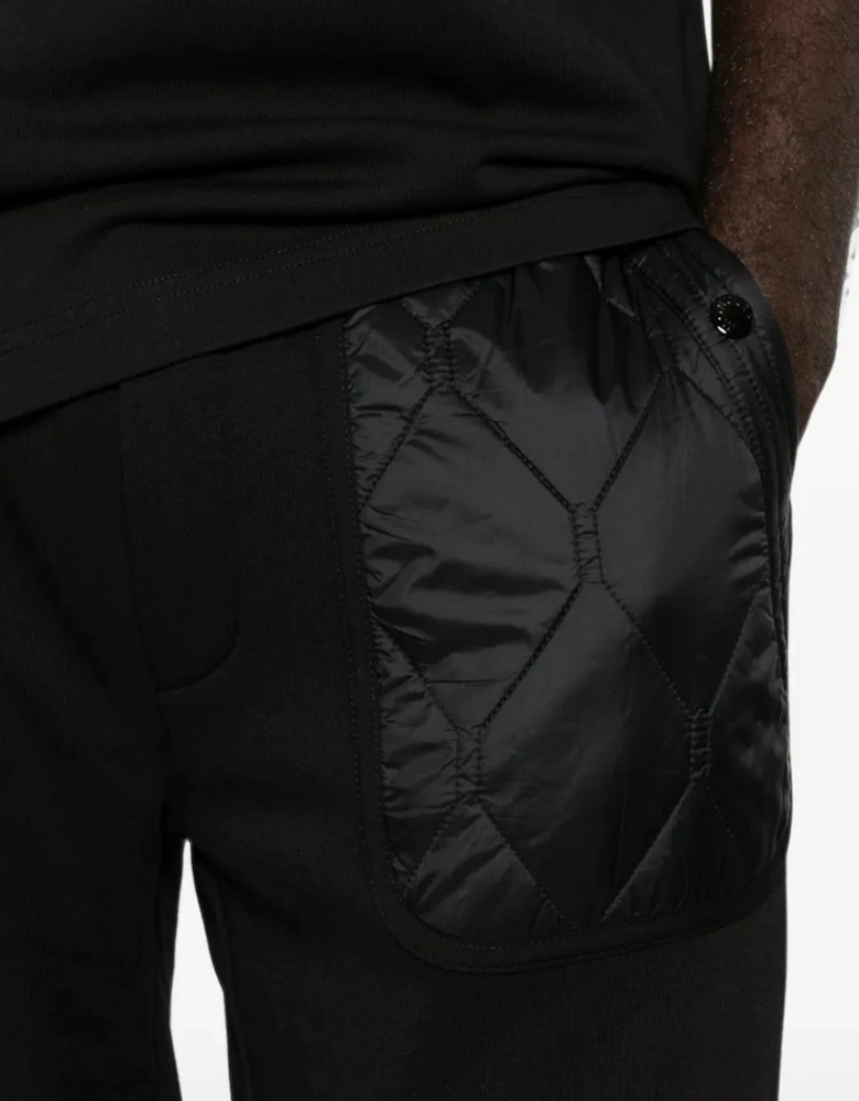 Cuffed Cotton Joggers Black