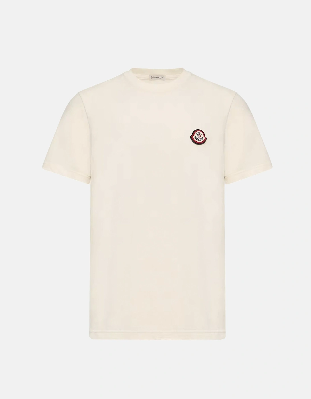 Branded Cotton T Shirt Beige