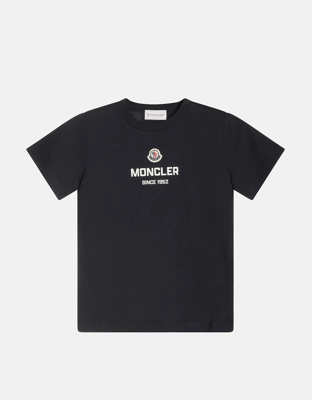 Moncler Girls Navy  Branded T-Shirt Black - Size 12 Years Kids