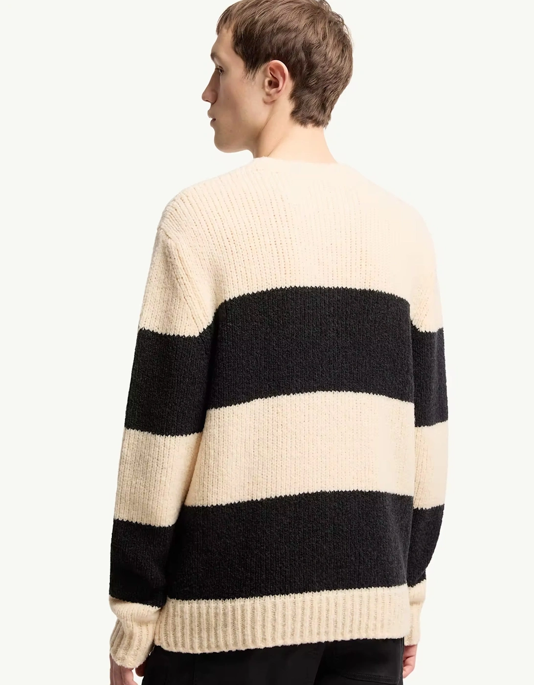 Block Stripe Sweater Cream